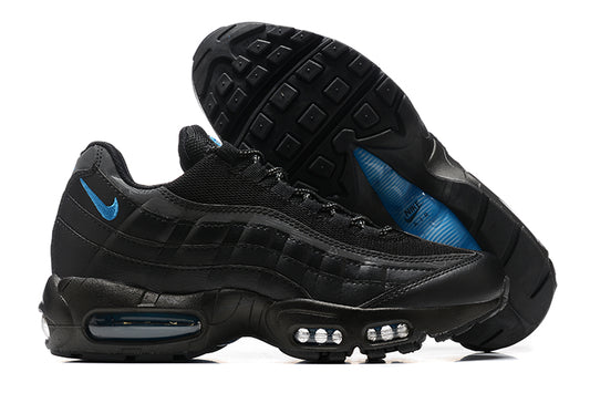 Negro oscuro con logo azul
